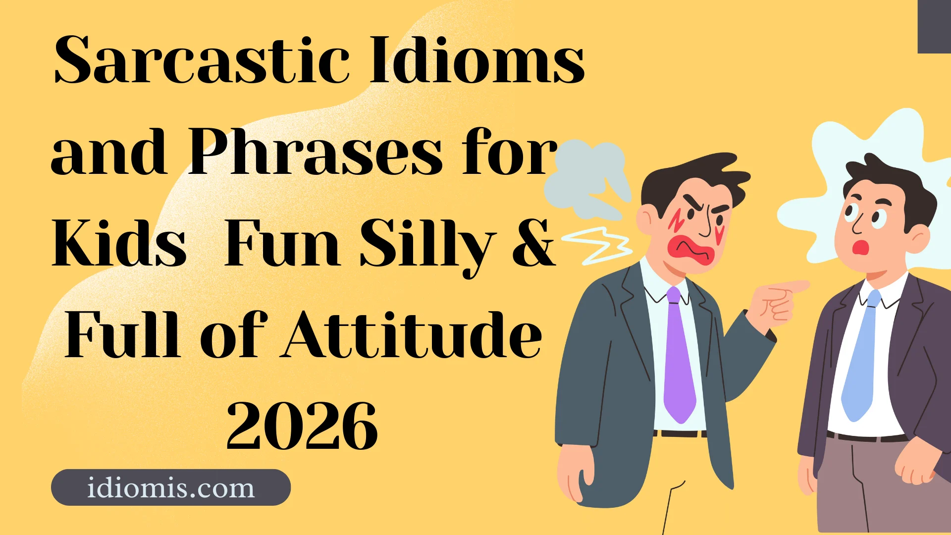 Sarcastic Idioms and Phrases for Kids – Fun, Silly & Full of Attitude!2026